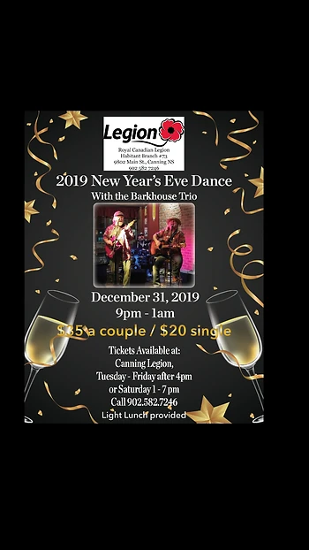 Poster for New Year's Eve Dance