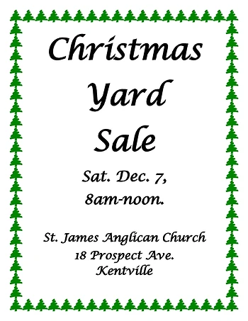 Poster for Christmas Yard Sale