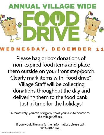 Poster for Food Drive