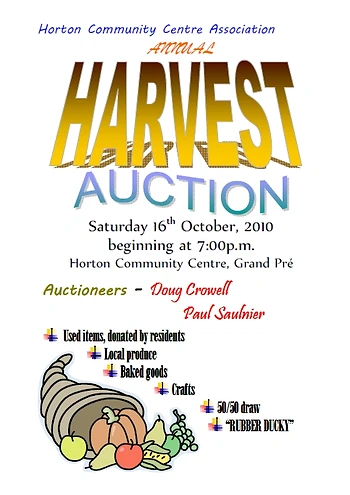 Poster for Harvest Auction