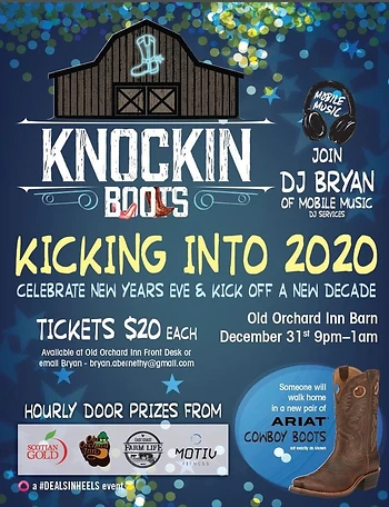 Poster for New Year's Eve Country Dance