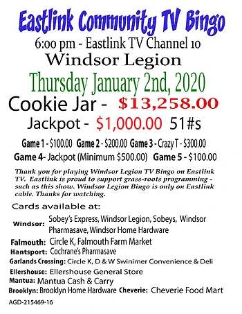 Poster for Community TV Bingo