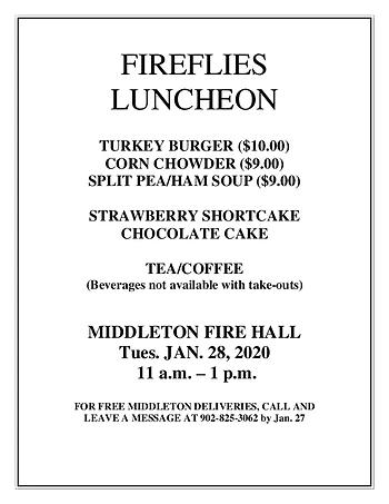 Poster for Fireflies Luncheon