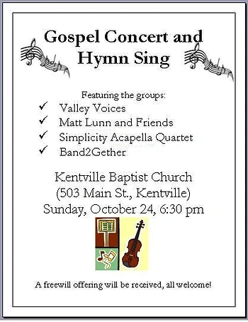 Poster for Gospel Concert