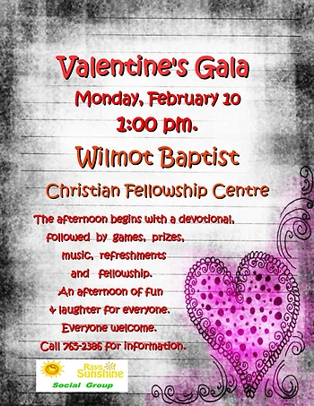 Poster for Valentine's Gala