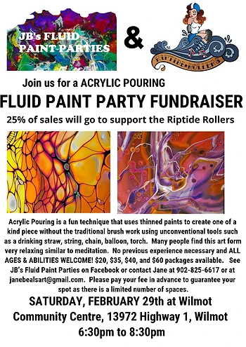 Poster for Fluid Paint Party