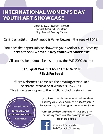 Poster for Youth Art Showcase
