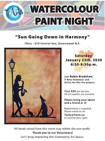 Poster for Paint Night Watercolour