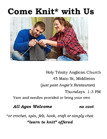 Poster for Come Knit with Us