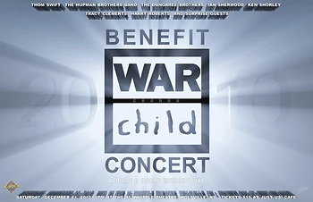 Poster for War Child Fundraiser Concert