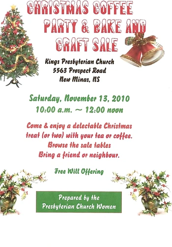 Poster for Christmas Coffee Party