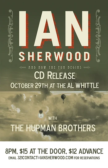 Poster for Ian Sherwood CD Release