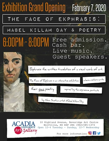 Poster for The Face of Ekphrasis Opening Night