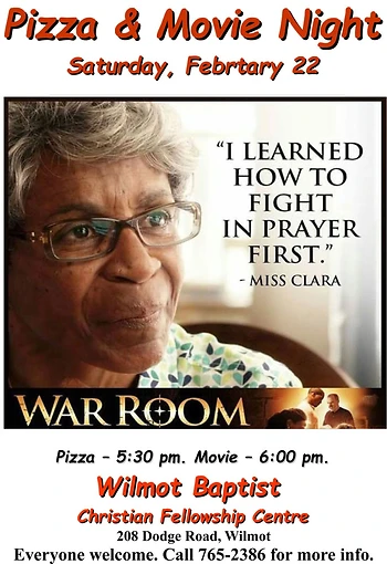Poster for Pizza & Movie Night