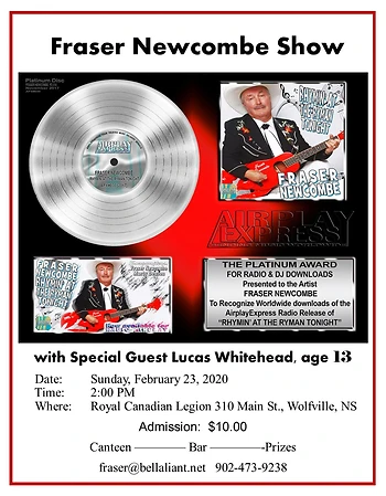 Poster for The Fraser Newcombe Show!