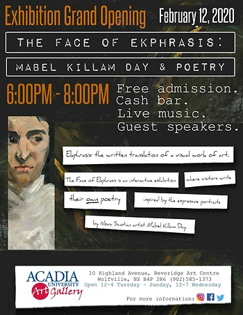 Poster for The Face of Ekphrasis Opening Night