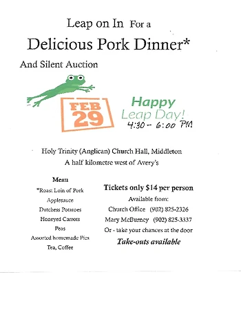 Poster for Leap Day Dinner