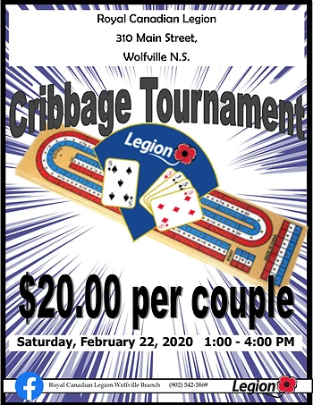 Poster for Cribbage Tournament