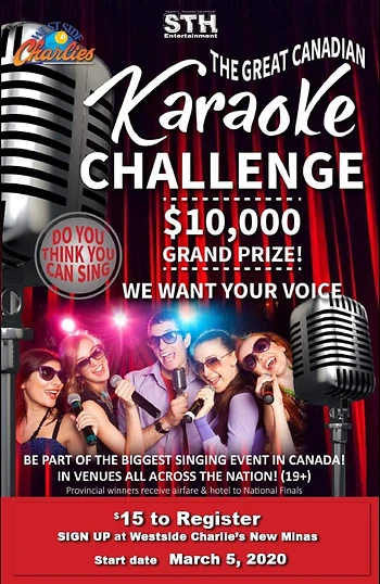 Poster for Canadian Karaoke Challenge