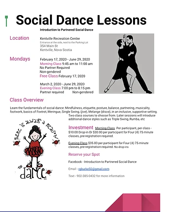 Poster for Dance Lessons