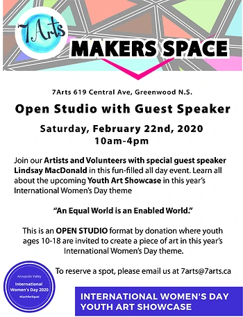 Poster for Open Studio with Guest Speaker