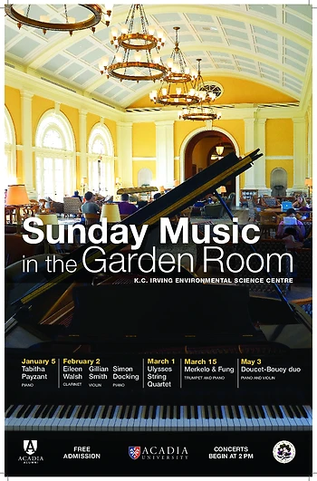 Poster for Music in the Garden Room