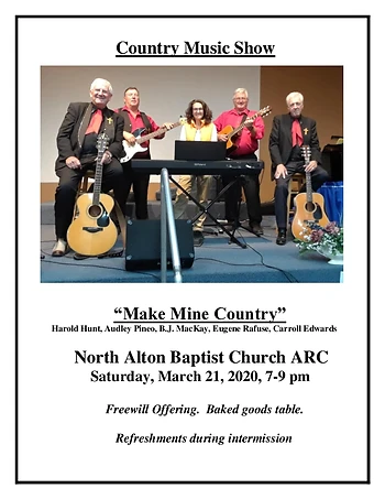 Poster for Country Music Night
