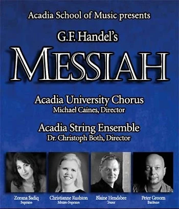 Poster for Handel's Messiah