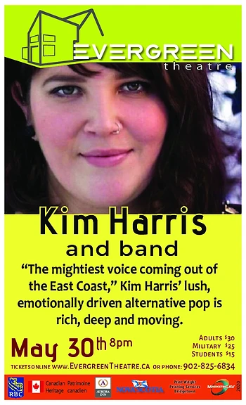 Poster for Kim Harris and Band