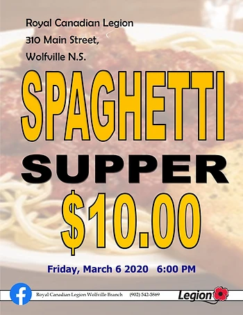 Poster for Spaghetti and Meatball Supper
