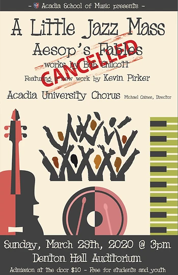Poster for Acadia University Chorus