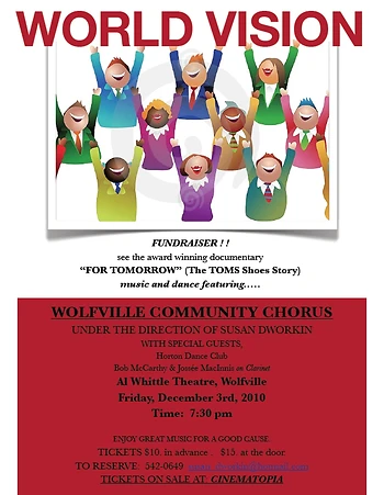 Poster for World Vision Fundraiser