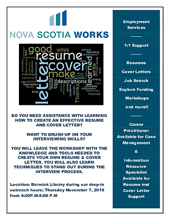 Poster for Outreach Employment Support