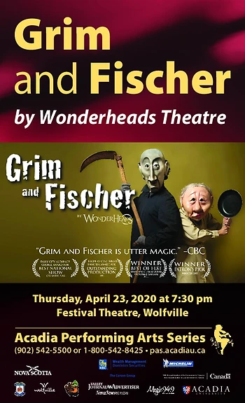 Poster for Grim and Fischer Postponed