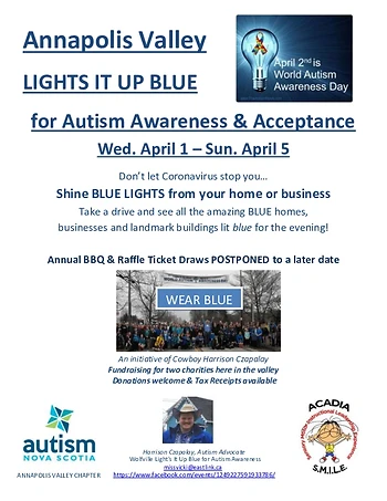 Poster for Light It Up Blue for Autism Awareness