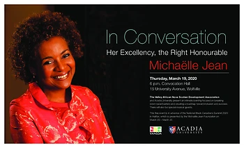 Poster for MIchaelle Jean Talk