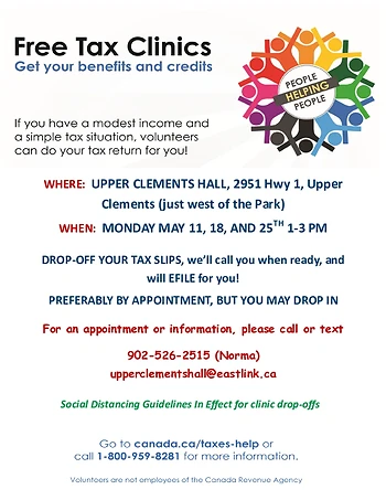 Poster for Dropoff Tax Clinic