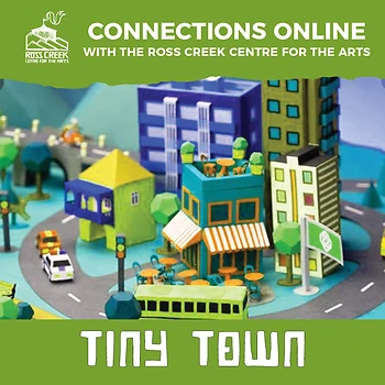 Poster for Tiny Town! Online Art Class