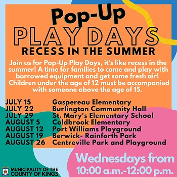 Poster for Family Pop-Up Play Day
