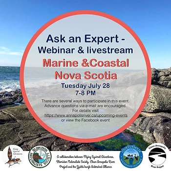 Poster for Marine & Coastal NS Webinar