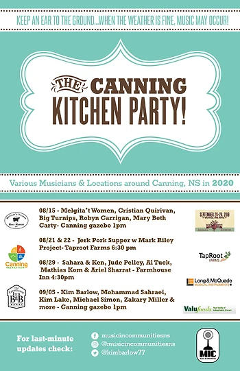 Poster for Canning Kitchen Party Minifest