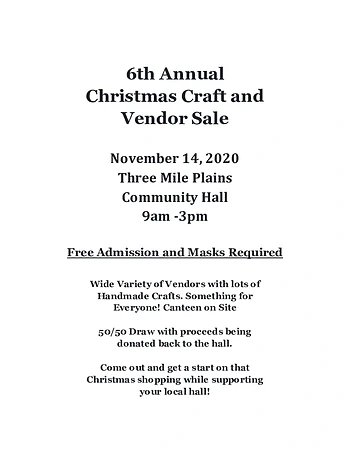 Poster for Christmas Craft and Vendor Sale