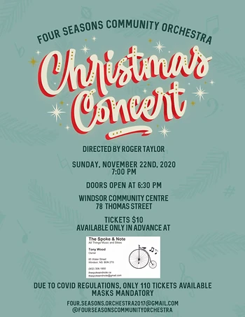 Poster for Four Seasons Community Orchestra