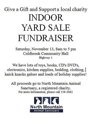 Poster for Animal Sanctuary Yard Sale