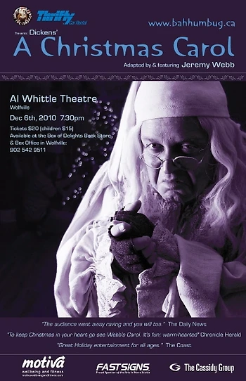 Poster for Dickens' A Christmas Carol