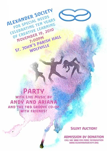 Poster for Alexander Society's Dance Party