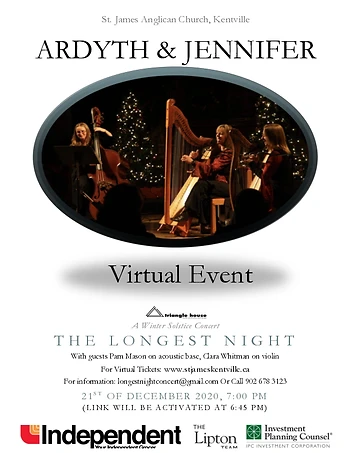 Poster for Ardyth and Jennifer's Longest Night Concert