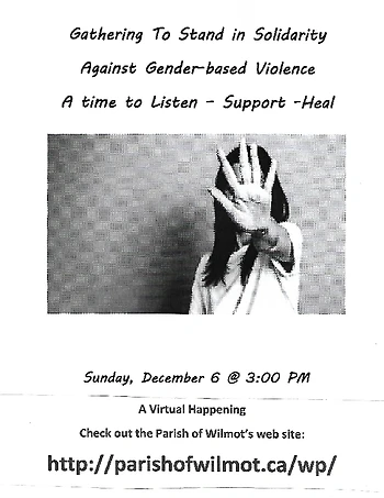 Poster for Stand Against Gender-based Violence