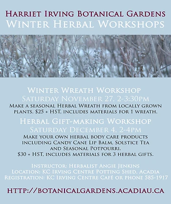 Poster for Herbal Wreath Workshop