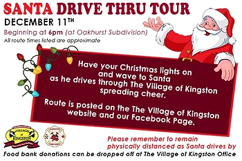 Poster for SANTA Drives Thru Kingston